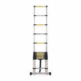 4_1m Aluminum Telescopic Ladder With Stabilize Bar